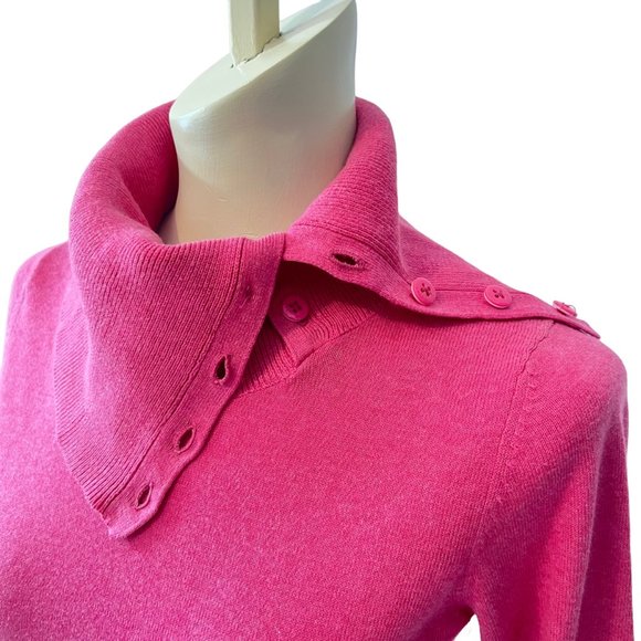 NEW Vintage Esprit Buttons Turtleneck Sweater Preppy Parisian, Size S - Picture 10 of 16